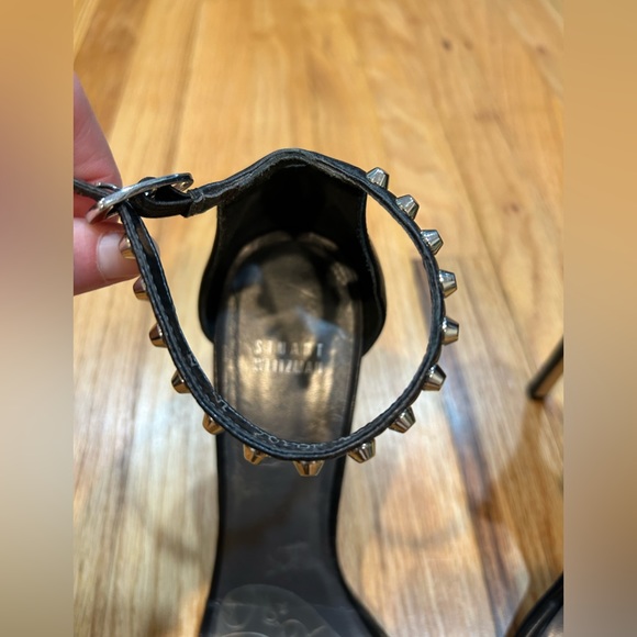 Stuart Weitzman nudist heels with black studs - Picture 6 of 16